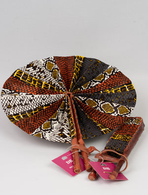 Colorful Ankra Print handmade Fans