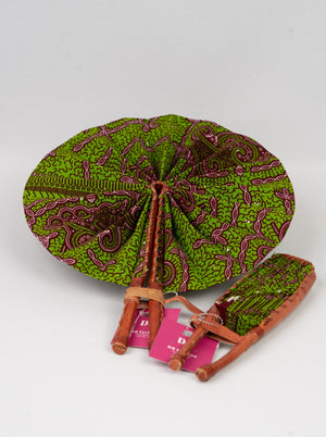 Colorful Ankra Print handmade Fans