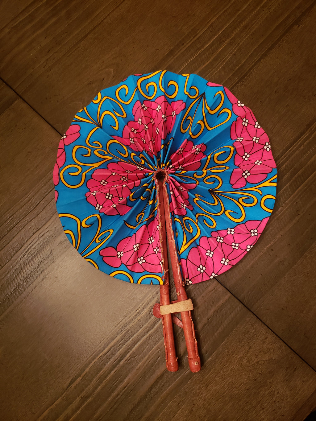 Colorful Ankra Print handmade Fans