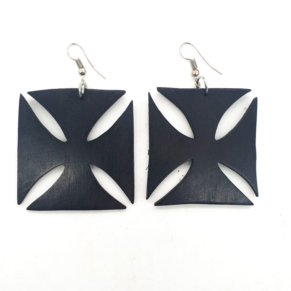 Headcrafted Adinkra symbol Earring