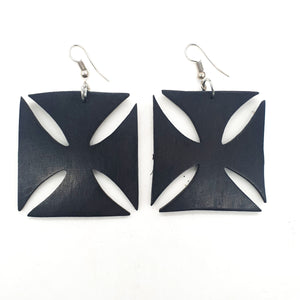 Headcrafted Adinkra symbol Earring