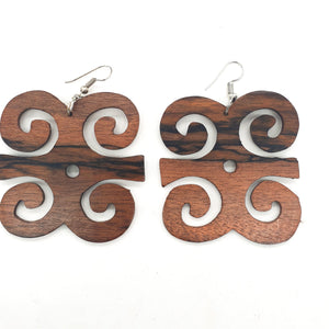 Headcrafted Adinkra symbol Earrings