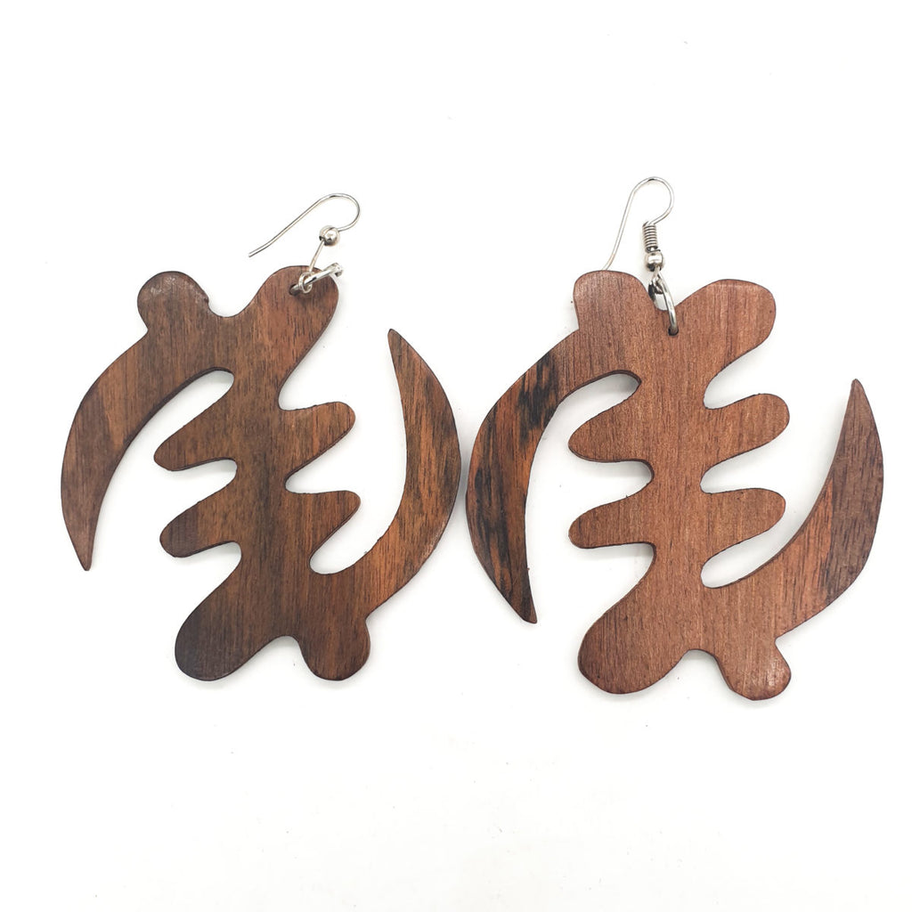 Headcrafted Adinkra symbol Earrings