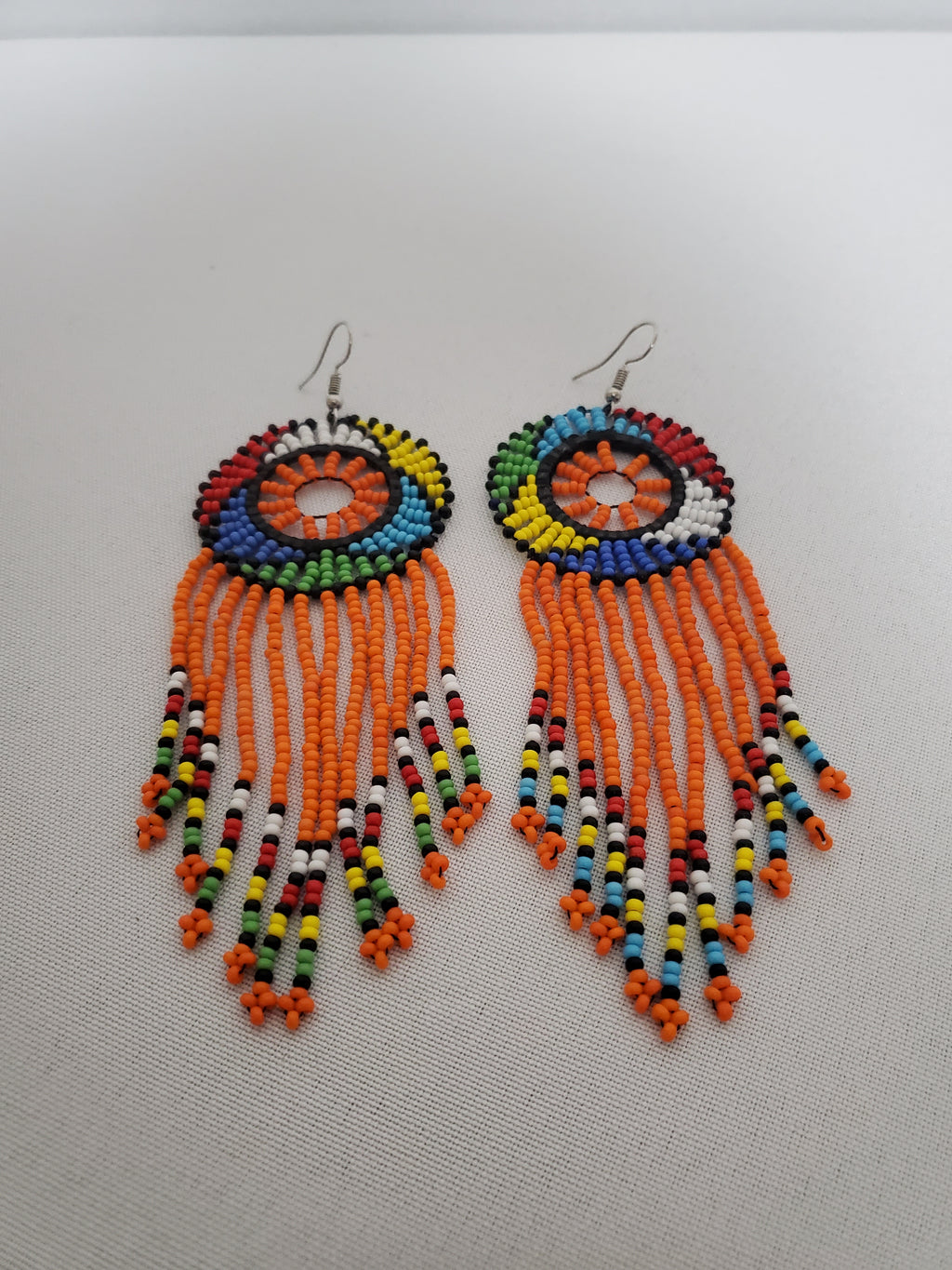 Beaded Earring-Orange