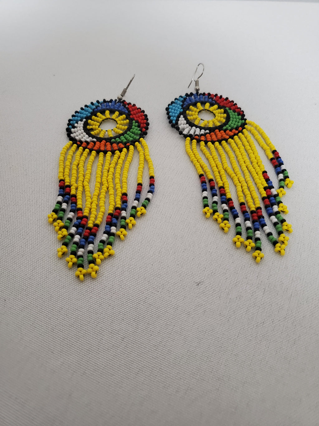 Beaded Earring-Yellow