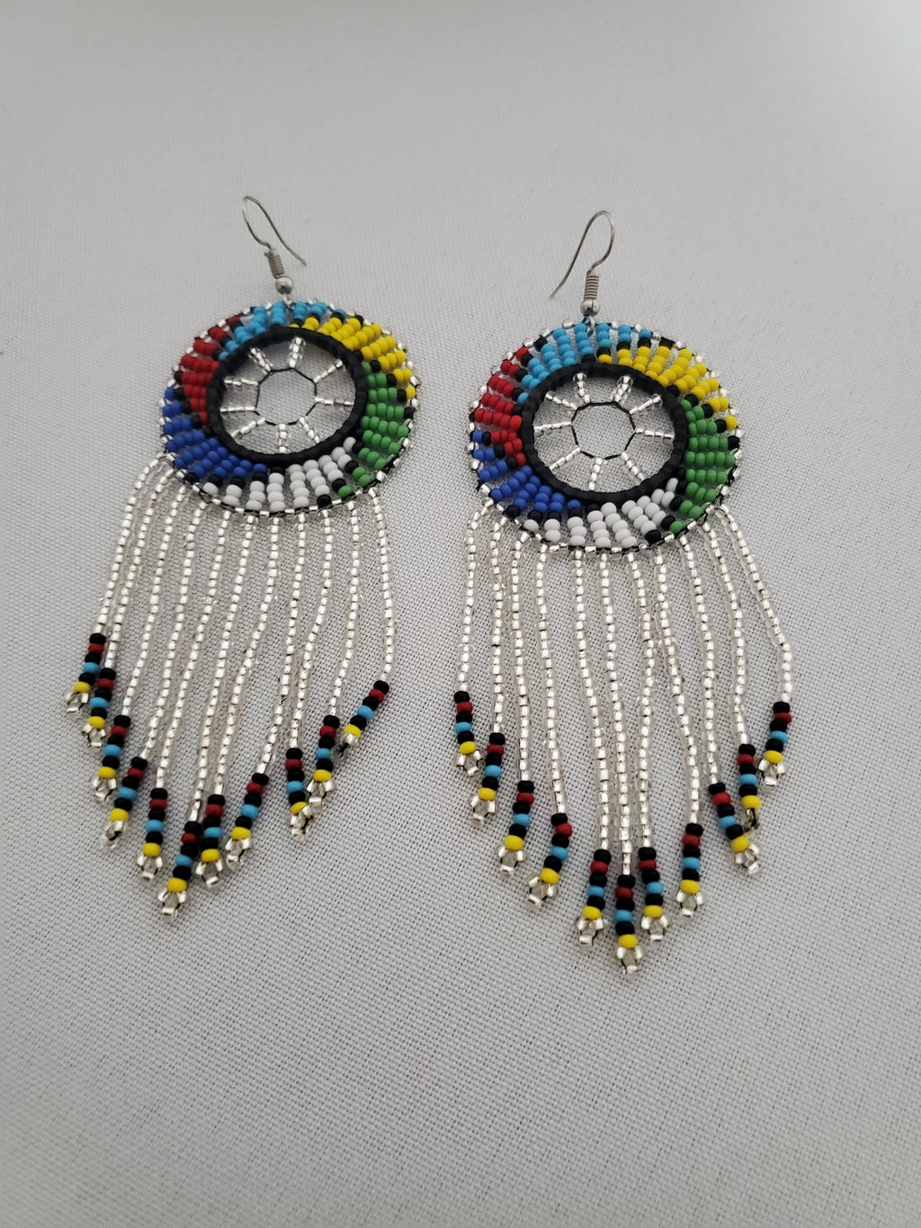 Beaded Earring-Clear