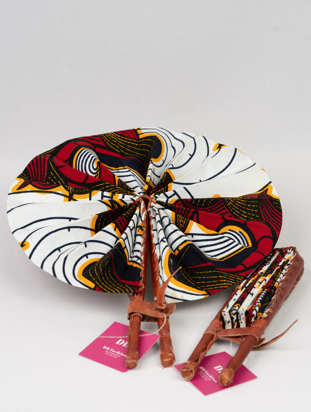 Colorful Ankra Print handmade Fan