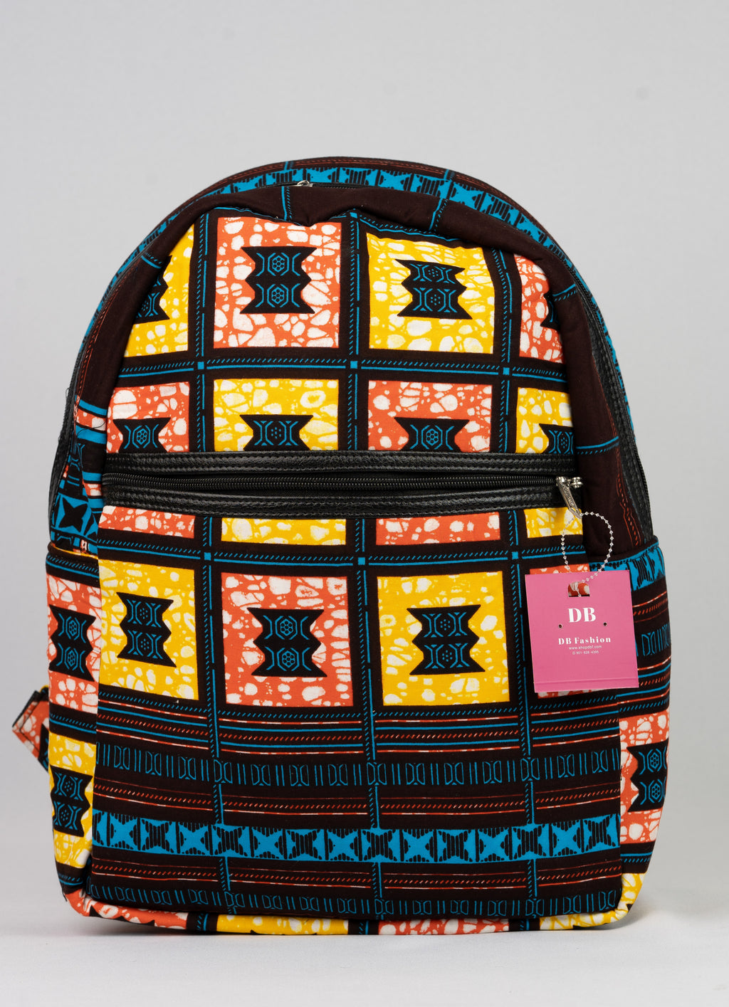 African Print Backpack