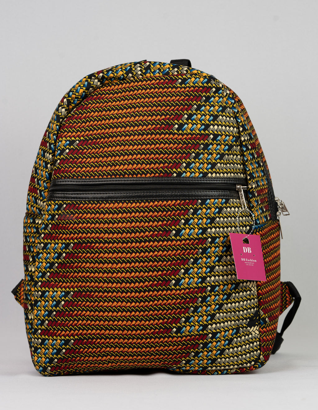 African Print Backpack