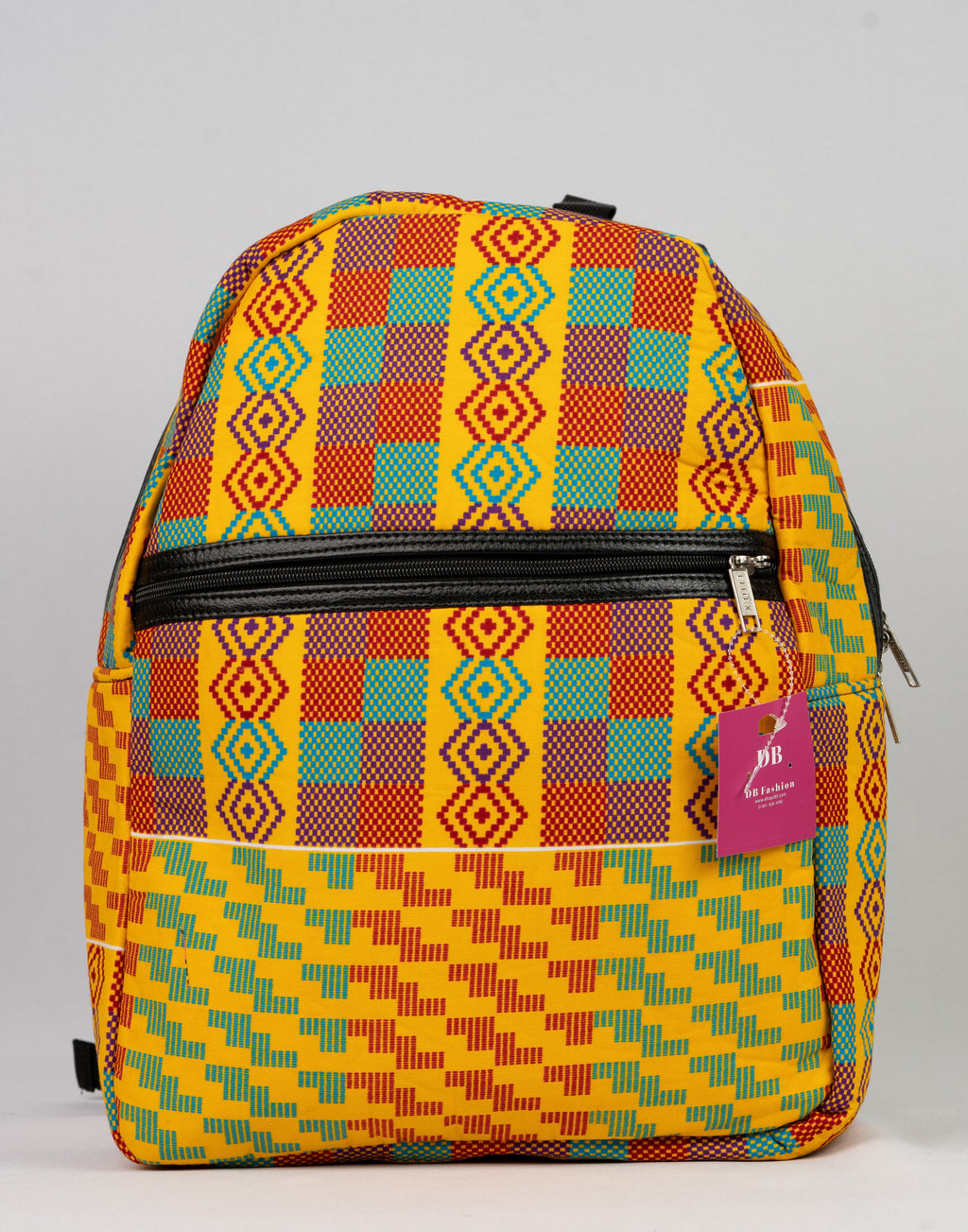 African Print Backpack