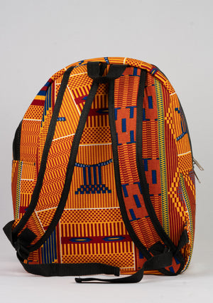 African Print Backpack