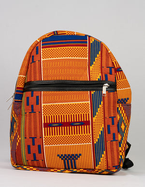 African Print Backpack