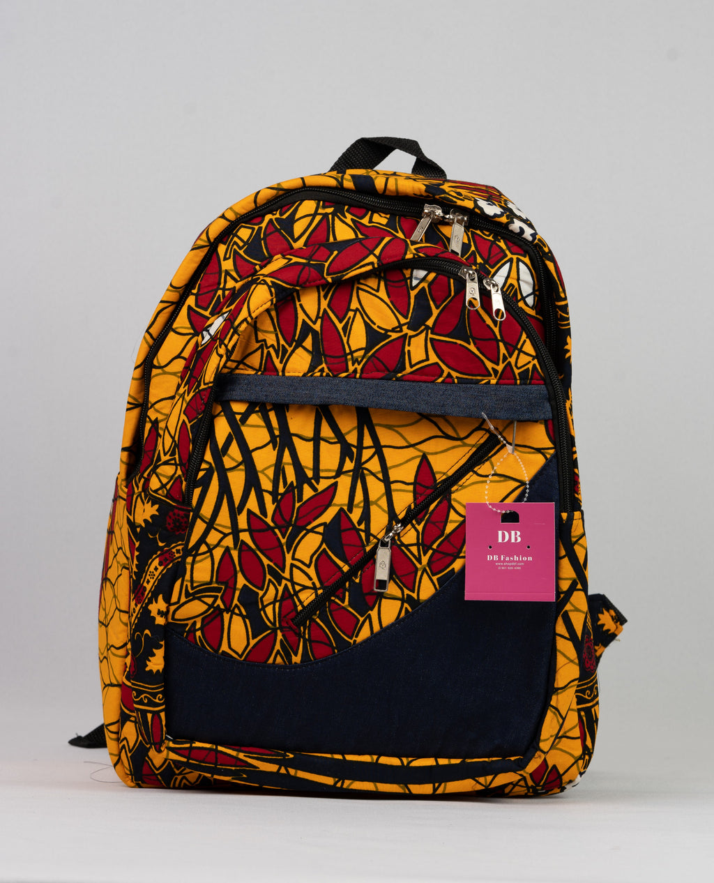 African Print Backpack