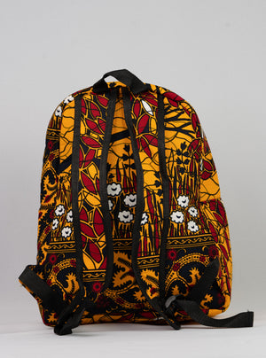 African Print Backpack