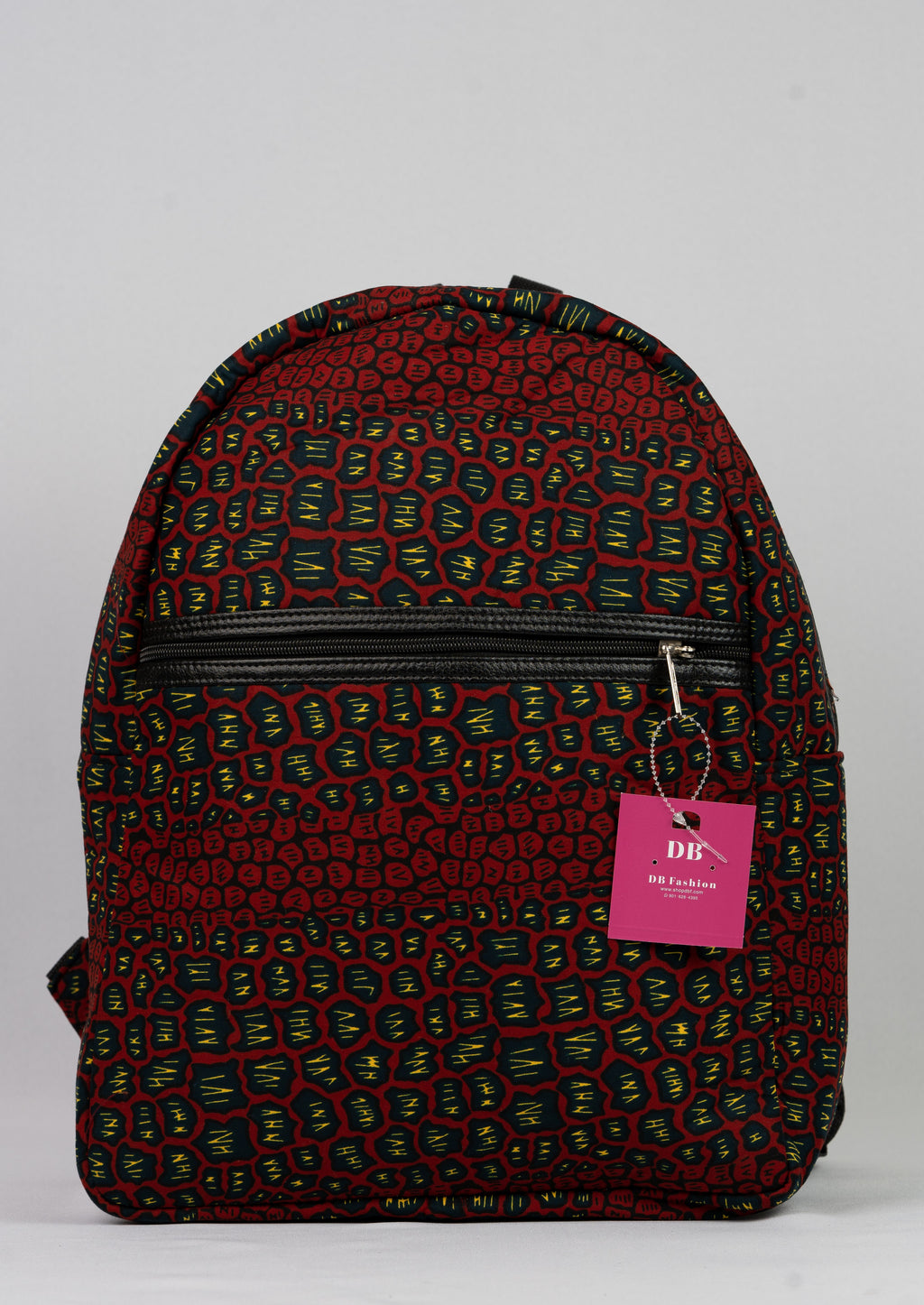 African Print Backpack