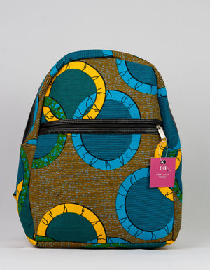 African Print Backpack