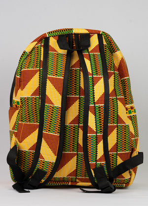 African Print Backpack