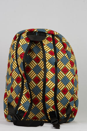 African Print Backpack