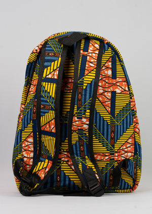 African Print Backpack