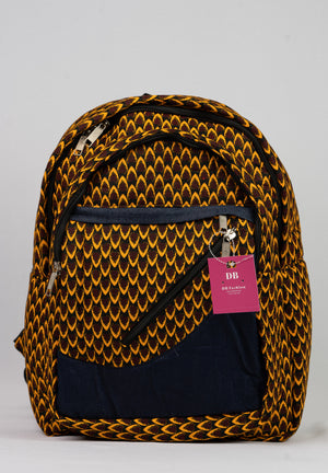 African Print Backpack