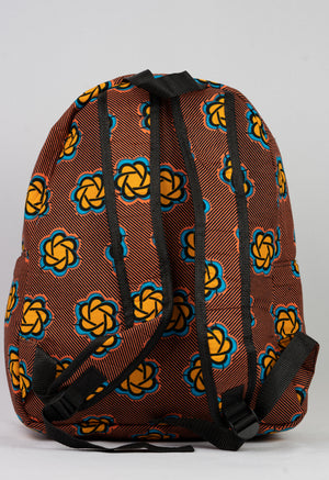 African Print Backpack