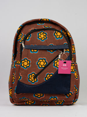 African Print Backpack