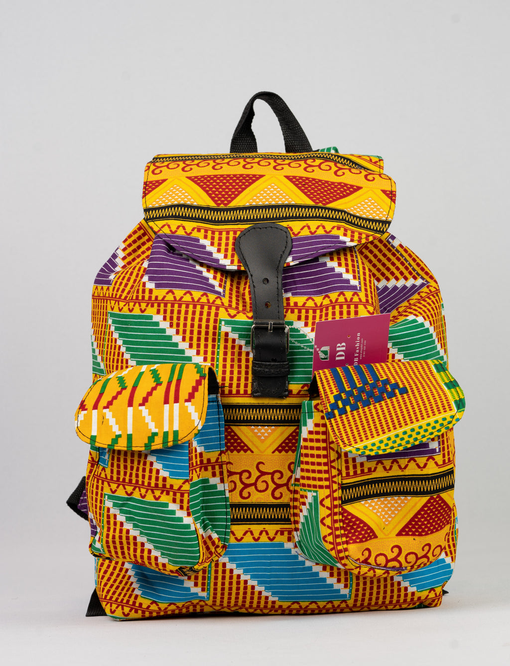 African Print Backpack