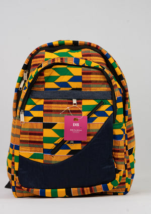 African Print Backpack