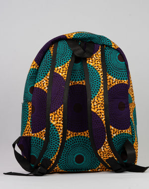 African Print Backpack