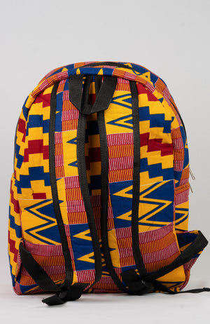 African Print Backpack