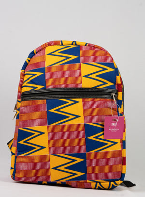 African Print Backpack