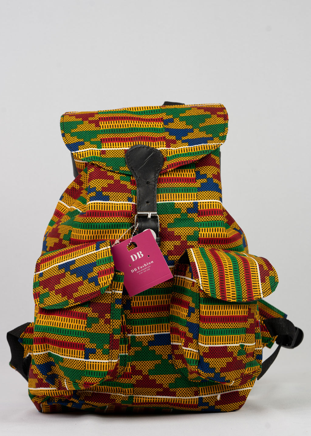 African Print Backpack