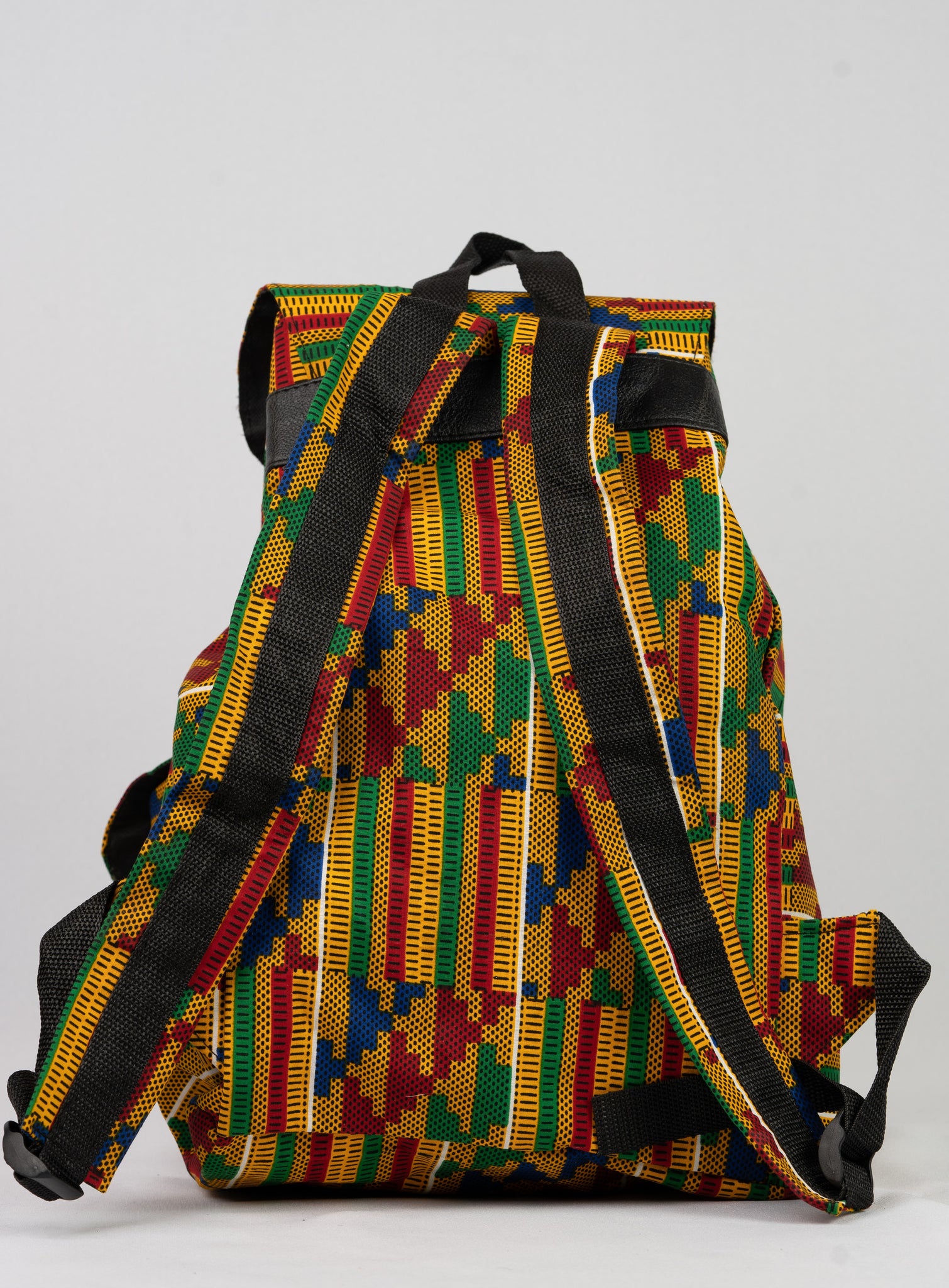 African Print Backpack