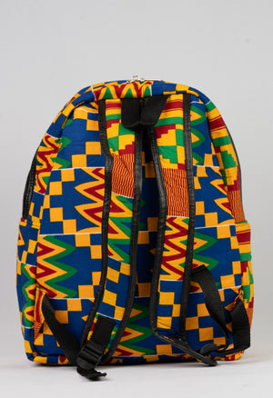 African Print Backpack