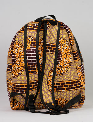 African Print Backpack