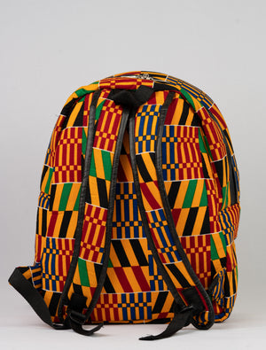 African Print Backpack