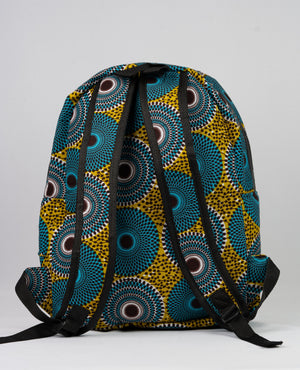 African Print Backpack