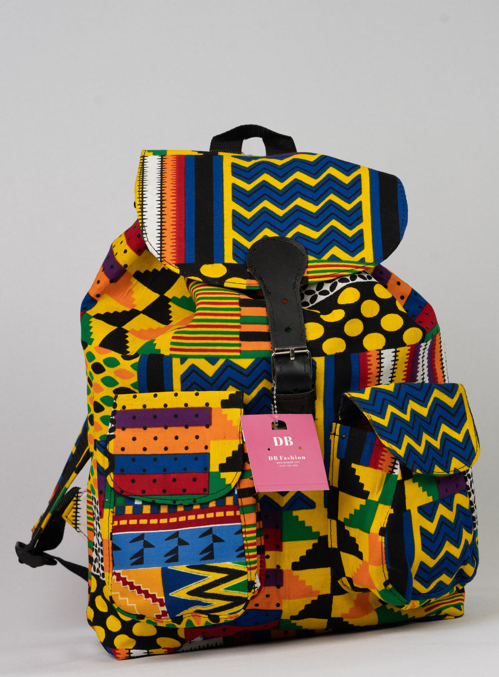 African Print Backpack