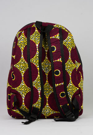 African Print Backpack