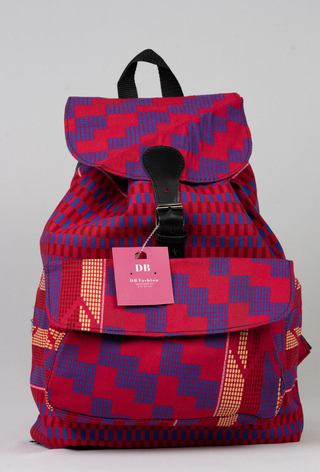 African Print Backpack