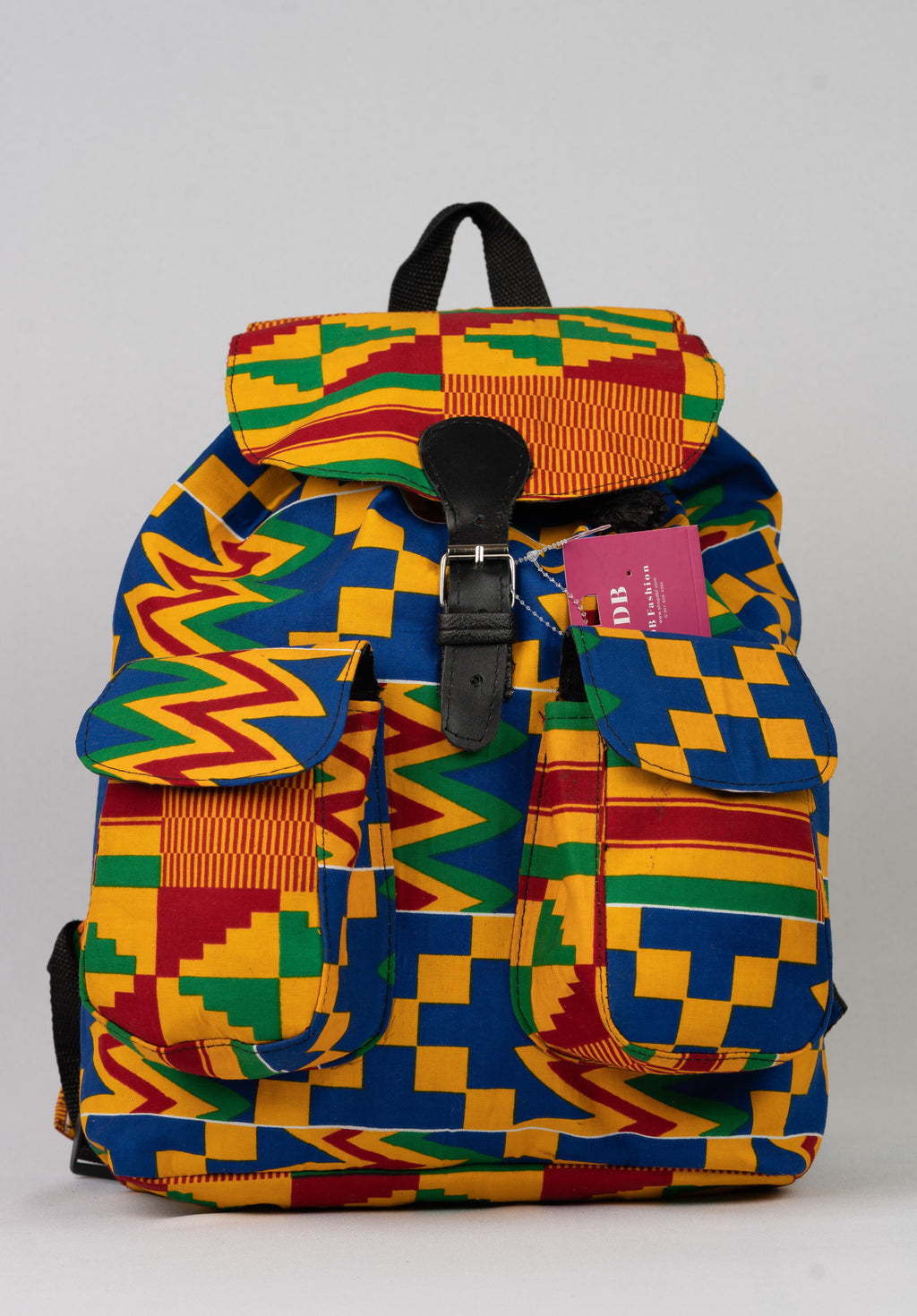 African Print Backpack