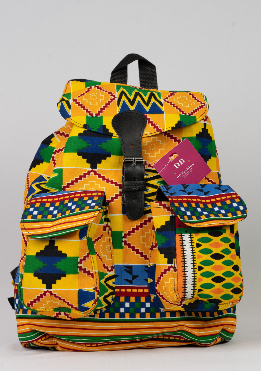 African Print Backpack