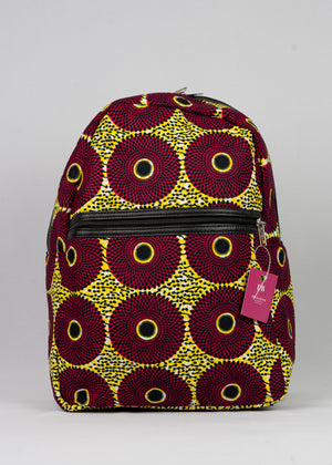 African Print Backpack