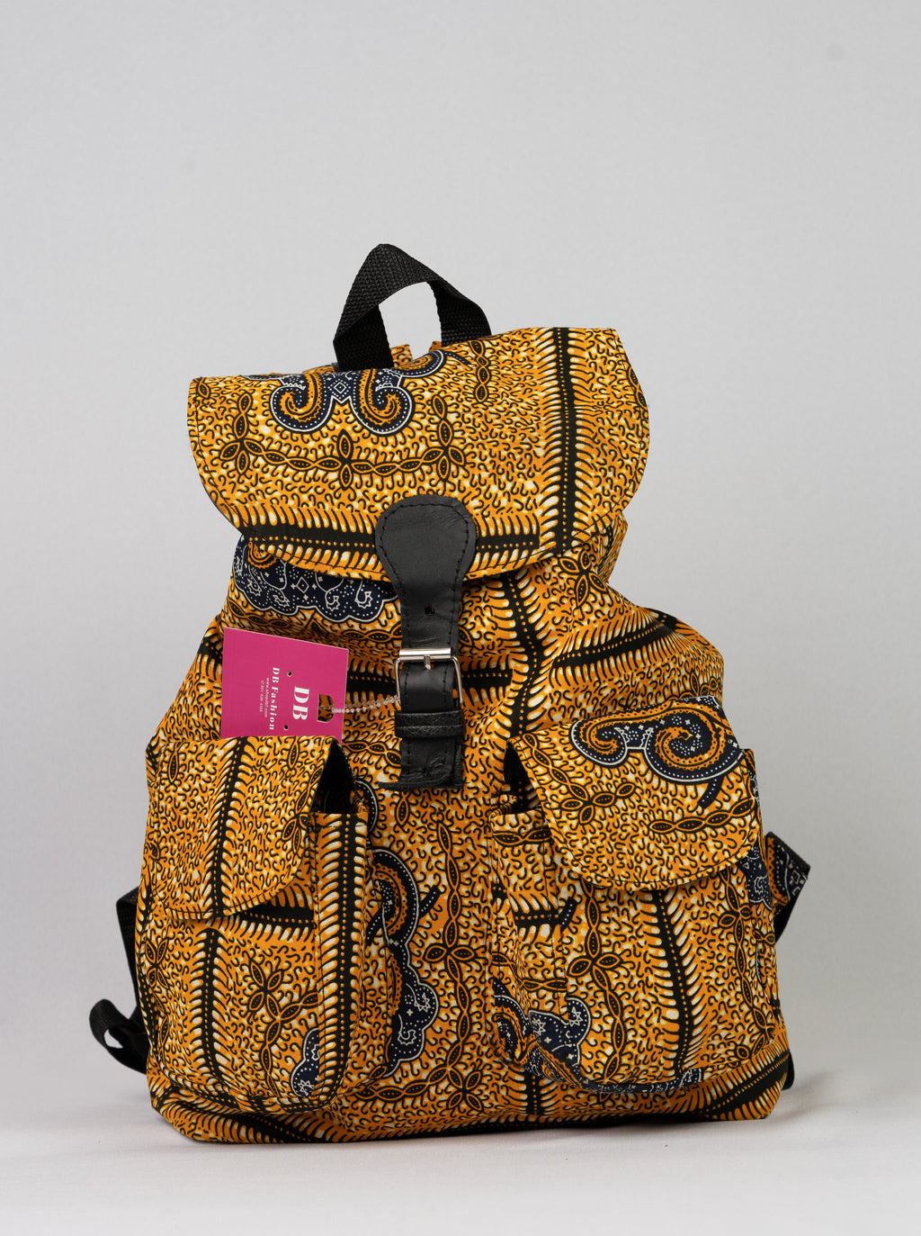 African Print Backpack