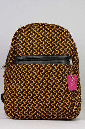 African Print Backpack