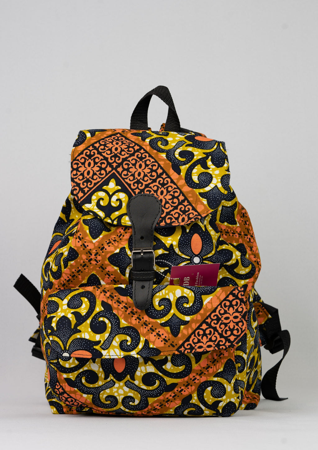 African Print Backpack