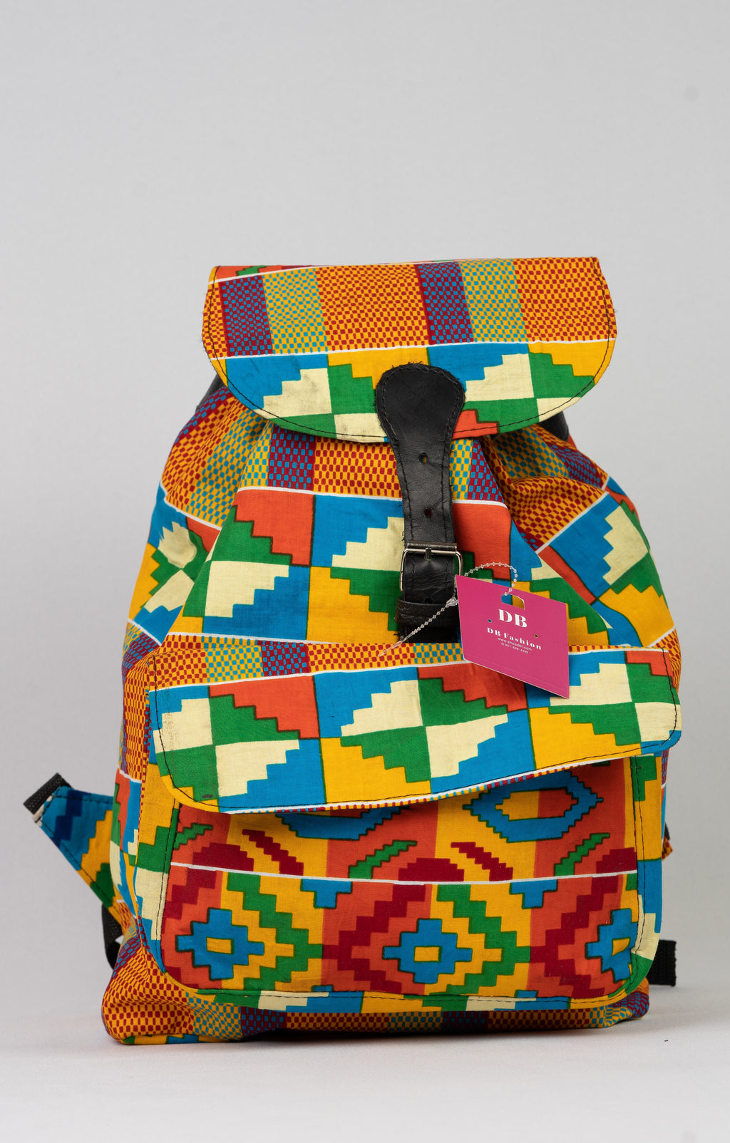 African Print Backpack