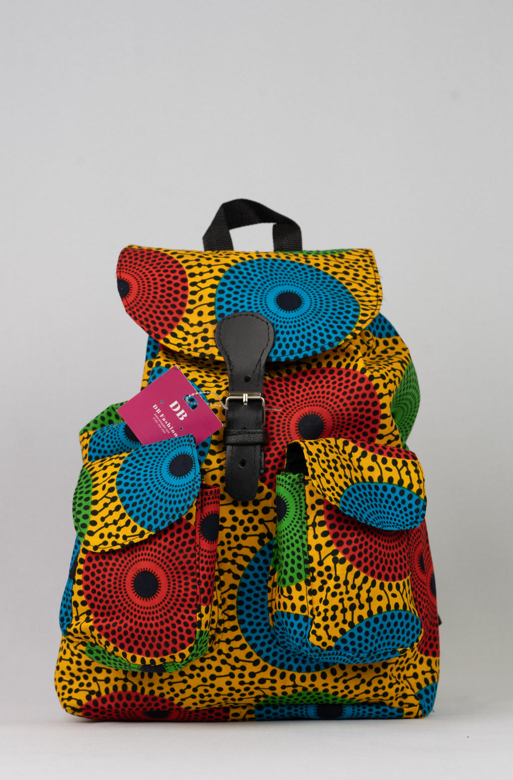 African Print Backpack