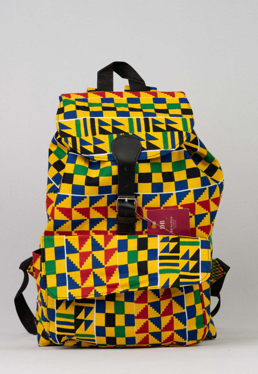 African Print Backpack