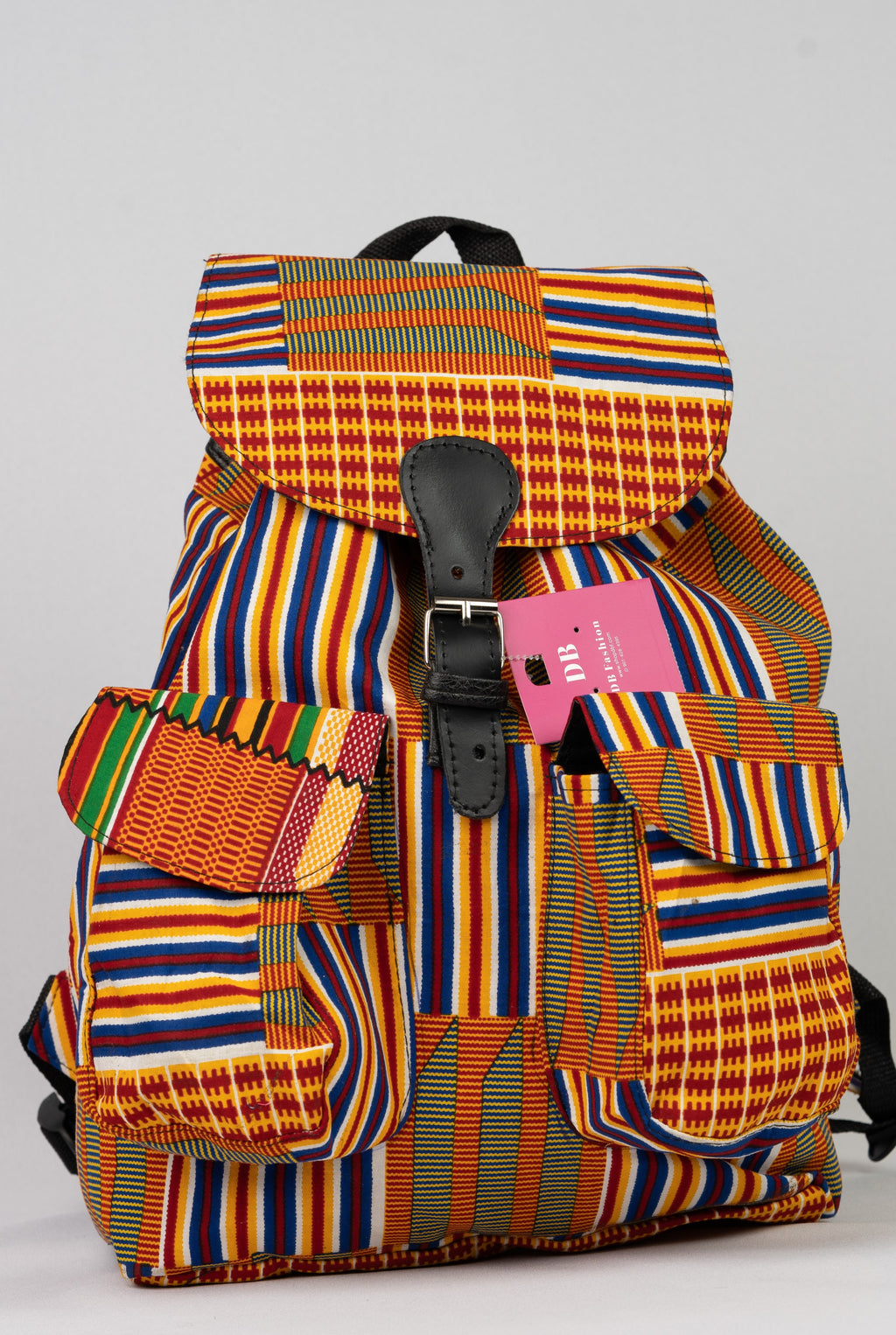 African Print Backpack